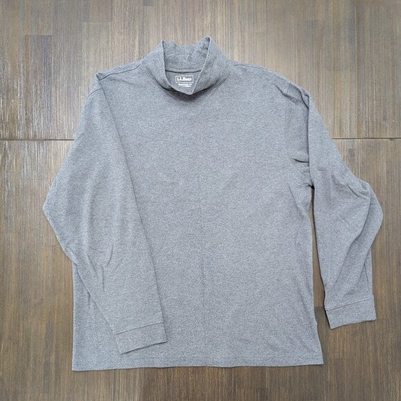 L.L. Bean Other - L.L. Bean | Men's Large Grey Long Sleeve T-Shirt with Mock Neck | 100% Cotton
